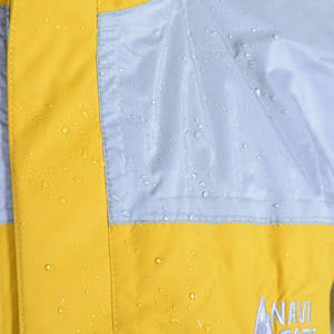 Chubasquero largo impermeable y transpirable a prueba de viento de estilo Simple XL amarillo para niños y niñas conjunto de chubasquero de navegación con logotipo para pesca - Product Image 5