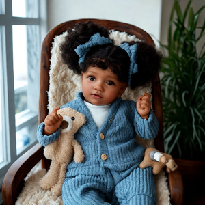 Babeside 20 ''afro-americano rinato bambola Celina in vinile bambole <span class=keywords><strong>Reborn</strong></span> bambina neonato bambole OEM all'ingrosso - Product Image 4