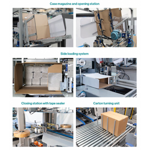 GEOS High-Speed Automatic Side Load Cartoner with Stacker RSC/HSC American Food Case Packer Hot Melt Technology - Product Image 5