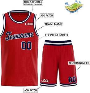 Maillots de basket-ball sans manches respirants et à séchage rapide de haute qualité avec logo personnalisé, design sublimé, service OEM, grandes tailles, 300g - Product Image 6