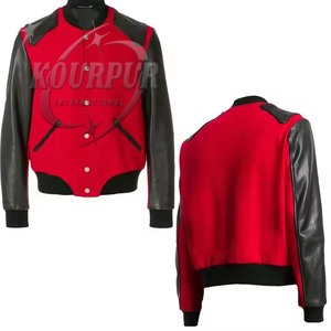 Plus Size Breathable Stand Collar Varsity Winter Jackets 100% Cotton Custom OEM/ODM High Quality Wholesale 2025 - Product Image 6