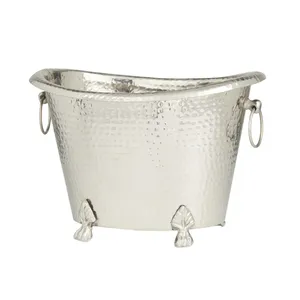 Home Decorative Ice Bucket Champagne Beverage Bin Hot Selling White Color Wedding Ice Bucket Beverage Ice Tube <b>Bar</b> Wine Bucket - Product Image 3