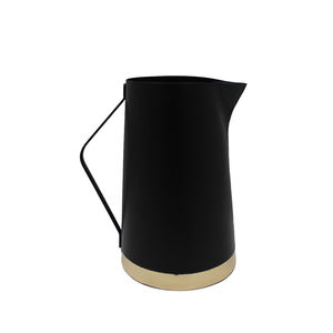 Jarrón de flores Retro de diseño Popular, artesanía creativa para el hogar, sala de estar, arreglo floral de Color dorado, jarrón de Metal - Product Image 4