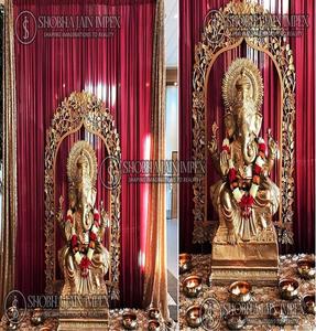 Statues de Ganesha pour l'entrée du mariage Décorations élégantes - Product Image 3