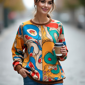 Venta al por mayor de algodón de lana Rhinestone sudaderas señoras transpirable ligero Casual Slim Fit Rhinestone sudaderas mujeres - Product Image 6