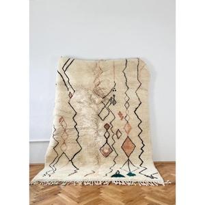 Alfombras marroquíes hechas a mano de lana, auténticas alfombras bereberes, lana natural, artesanía, personalizables en tamaño y colores, alta calidad - Product Image 1