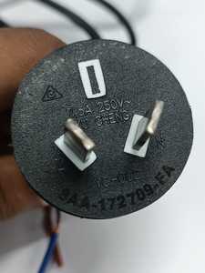 Cable de alimentación aprobado por SAA de EE. UU. PVC 7,5 AMP 250 voltios CA 2 pines 1,6 Mtr 2X0,75mm Sq 3000/300 V 18 AWG Diametro H03VVH2-F - Product Image 5