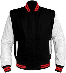 Chaqueta de béisbol universitaria de lana de cuero de alta calidad para hombres, mujeres, jóvenes, diseño elegante de calle para invierno - Product Image 4