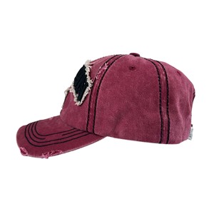 หมวกเบสบอลใส่ได้ทั้งชายและหญิงหมวกมี6ชิ้นหมวกแบบเย็บปักปักลายหมวกผ้าฝ้ายฟอกสีแบบวินเทจหมวกแก๊ปทรูเกอร์ - Product Image 4