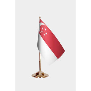 Drapeaux de bureau imprimés numériquement pour la décoration de Singapour - Product Image 2
