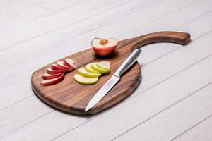 100% planche à découper en bois de qualité supérieure avec long manche - Product Image 6