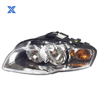 Phare halogène gauche/droit pour Audi A4 (8E/8H) 2005 2006 2007 2008, clignotant ambre, base noire pour phares Audi A4 B7