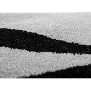 Alfombra de Lana y Viscosa Gris y Negra con Diseño Geométrico, Hecha a Mano, para Adolescentes y Niños, Forma Rectangular para Dormitorio o Pasillo-TNQ-3243 - Product Image 3