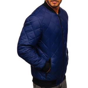 Blouson d'aviateur en nylon et satin avec logo imprimé sur mesure de haute qualité pour hommes grande taille pour les activités de plein air en hiver - Product Image 6