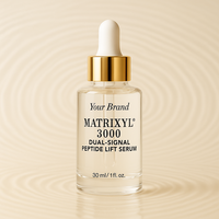 Sérum réparateur anti-rides liftant à double peptide Matrixyl 3000 avec acide hyaluronique et vitamine E pour le visage