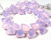 Perles Briolette en Quartz Mauve Synthétique de Laboratoire, en Verre Hydro, Forme Goutte d'Eau, 10x7mm, Taille Facettée, Transparentes, Fil de 8 pouces, Haute Qualité