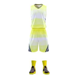 Ropa deportiva de diseño único Bsci poliéster/algodón adultos camisetas de baloncesto pantalones cortos impresos de secado rápido conjunto de uniformes antibacterianos - Product Image 1