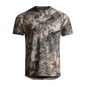 Chemise de chasse pour homme à imprimé animal camouflage, manches longues, légère, respirante, en polyester/coton, design ventilé - Product Image 2