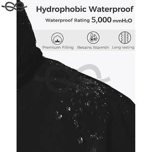 Abrigo de invierno grande y alto Chaqueta acolchada larga cálida con aislamiento grueso Parka de nieve Prendas de abrigo con capucha extraíble - Product Image 3