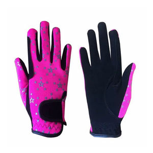 Vente en gros de gants d'équitation légers hommes femmes gants équestres personnalisables paume renforcée dragonne réglable - Product Image 2