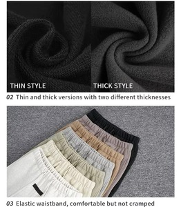Unisex 2025 Fleece Jogger Pantalones de chándal Side Stripe Streetwear Tendencia para entrenamiento al aire libre Fitness Pantalones de cintura media Logo Dark Wash - Product Image 3
