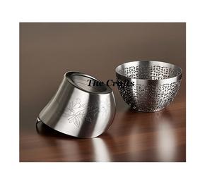 Cuenco de aluminio pulido para servir aperitivos de chocolate y frutas secas Cuenco de chocolate personalizable decorativo de calidad superior - Product Image 5