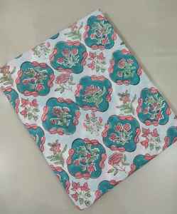 Bloque de mano indio impreso 100% tela de algodón hecha a mano ecológica tradicional transpirable bloque hecho a mano tela de algodón con estampado - Product Image 3