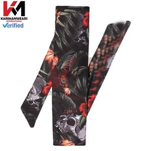 Tropical Skull Design Breathable Adjustable Sweat Wicking Head Wrap Paintball Outdoor <b>Sports</b> Skull Print <b>Headband</b> Accessory - Product Image 4