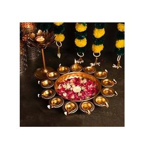 Bol décoratif Urli de forme ronde à thème fantaisie pour la conception moderne et unique artisanale indienne d'Urli à bas prix - Product Image 5