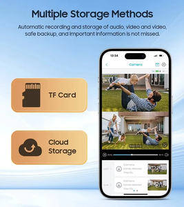 Lámpara Solar Todo en Uno <span class=keywords><strong>OMSEN</strong></span> con Cámara CCTV de 3 Lentes, WiFi, Tarjeta SIM 4G, V380pro para Jardín - Product Image 5