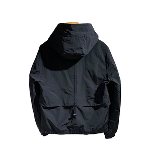Llegada en línea 2025 Chaqueta cortavientos con capucha Hombres Zip up Ciclismo al aire libre Rompevientos Impermeable Sudadera con capucha Chaqueta cortavientos - Product Image 2