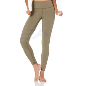 Nouveau style, legging pour femme sur mesure, couleur unie, spandex/nylon, respirant, évacuant la transpiration, fabriqué au Pakistan - Product Image 5