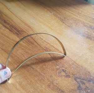 Cerceau Floral en Métal Couronne Bague en Or Macramé Attrape-Rêves Artisanat Rond Laiton Plaqué - Product Image 1