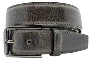 Mens Black <b>Leather</b> <b>Belt</b> With Gun Metal Buckle Authentic 100% Vintage Men's Genuine <b>Leather</b> <b>Belt</b> - Product Image 5