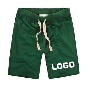 Haute qualité 240gsm 100% coton respirant mutli-couleur essentiel blanc solide cordon décontracté genou longueur salon Shorts pour hommes - Product Image 1