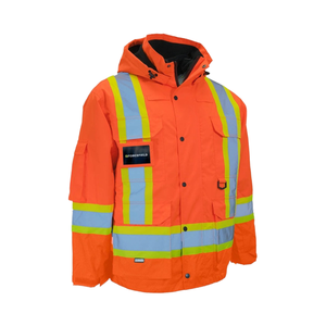 Poliéster absorbente de humedad con espalda ventilada a prueba de viento resistente a los rayos UV OEM ropa de trabajo chaleco de seguridad hecho en Pakistán - Product Image 1
