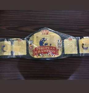 WWF เข็มขัดแชมป์ยุโรปในทองเหลืองหนา2มม - Product Image 3