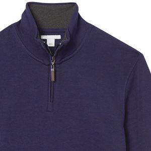 Sweat-shirt à fermeture éclair sur le côté haute performance, respirant, coupe athlétique, col montant, manches longues, léger, décontracté - Product Image 5