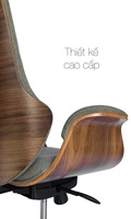ODM/OEM Chaise de travail pivotante 5-HR en aluminium avec dossier en tissu et placage Alexander de haute qualité, chaise de relaxation inclinable R365
