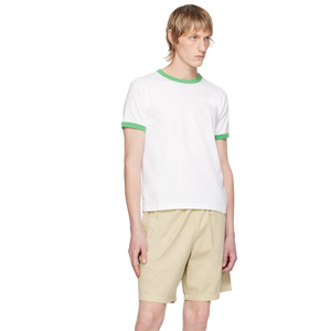 T-shirts à col rond en mélange de trois tissus / T-shirts à col rond avec bordure contrastée - Product Image 6