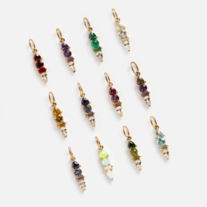 Pendentif multi-pierres en quartz vert en argent sterling 925 plaqué or, bijoux faits à la main pour femmes - Product Image 3