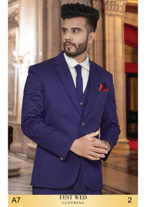 ชุดสูท3ชิ้นแบบสลิมฟิตของผู้ชายสูทสูทสำหรับเจ้าบ่าวชุดสูทแต่งงานแบบกำหนดเองสไตล์อิตาลี - Product Image 3