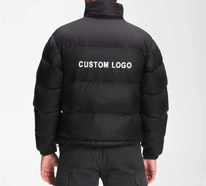 Venta al por mayor cálido moda abajo abrigo invierno burbuja Norte logotipo personalizado cara invierno Puffer chaqueta a prueba de viento para los hombres - Product Image 2