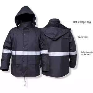 Venta caliente impermeable a prueba de viento resistente reflectante Unisex adulto motocicleta traje de lluvia chaqueta pantalones conjunto transpirable PVC - Product Image 2