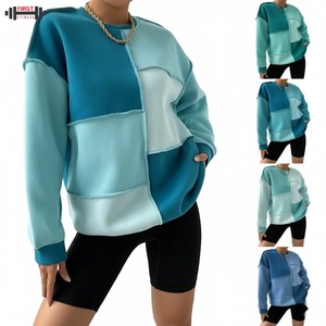 Sweat-shirt à capuche oversize pour femme, en molleton de coton, avec logo sur le devant, couleur personnalisée, épais, pour l'hiver, style Y2k, 2025 - Product Image 2