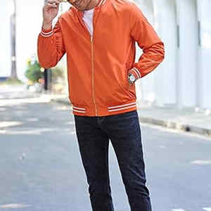 เสื้อแจ็คเก็ตบอมเบอร์ผู้ชายแบบนักบิน ระบายอากาศได้ดี ราคาโรงงาน คุณภาพเยี่ยม กันลม ใส่ทำงาน ไซส์ใหญ่ สำหรับฤดูหนาว พร้อมโลโก้สั่งทำได้ - Product Image 4