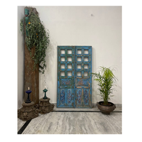 Portes antiques en bois massif meubles indiens en bois de manguier massif lavage blanc armoire à deux portes bibliothèque armoire de cuisine rangement
