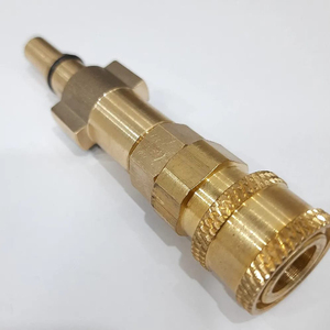 อะแดปเตอร์และหัวฉีดแรงดันสูงหัวปืนใหญ่ทำจากโฟมทองแดงสำหรับอะแดปเตอร์ตัวเมียทองเหลืองของปืนฉีดโฟมหิมะ - Product Image 3