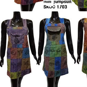 Nuevo y elegante mini mono con parche de algodón para mujer, mono de verano con diseño vintage, cómodo y transpirable - Product Image 1