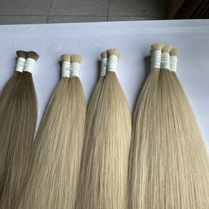 Vente en gros 100% cheveux indiens bruts, en vrac, fournisseurs de cheveux non traités, paquets vierges en vrac, Extension de cheveux humains doublement tirés - Product Image 5